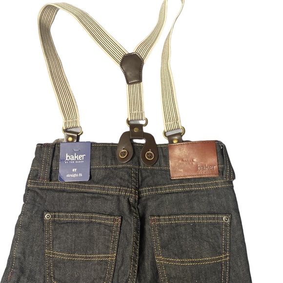 Baker by Ted Baker Jeans with Suspenders 6Y - Picture 3 of 5